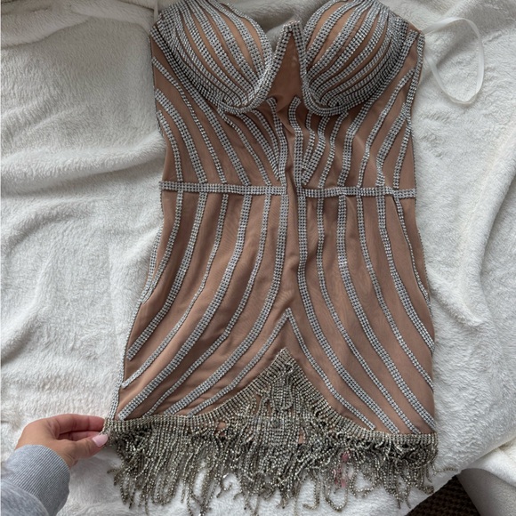 ❌SOLD❌ Bella Barnett Lola Diamonte Mini Dress - Picture 3 of 3